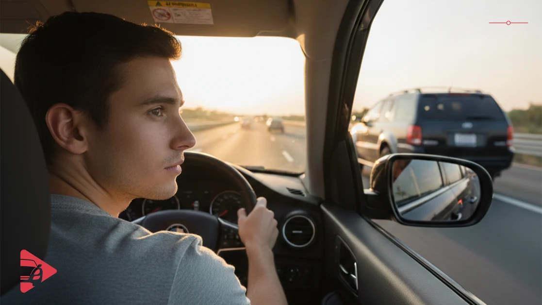 التأكد من عدم وجود أي مركبة في البقعة العمياء