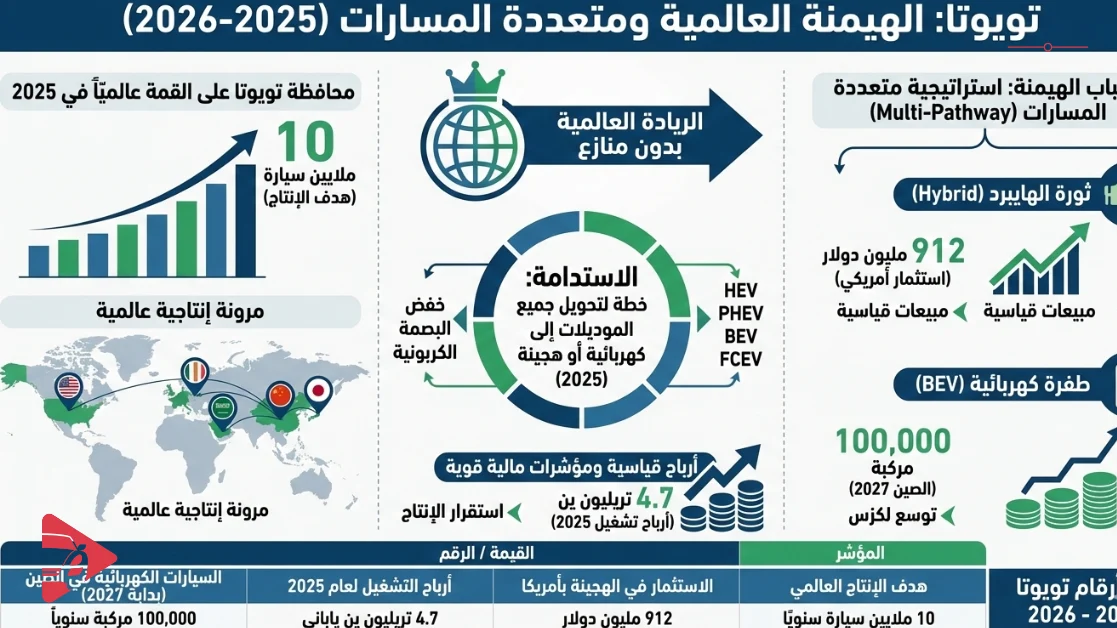 أسباب تربع تويوتا عرش سوق السيارات السعودي