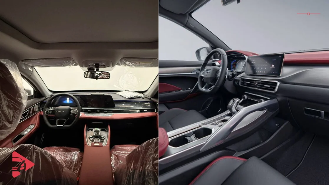 Interior and comfort differences between Geely Coolray and Chery Tiggo 7